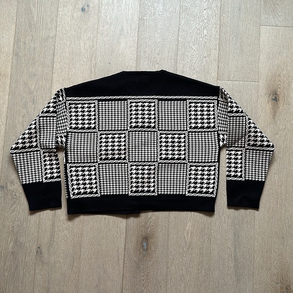 NWT sandro houndstooth pattern jules cardigan ivory/black size 1/FR 36 - Picture 11 of 12